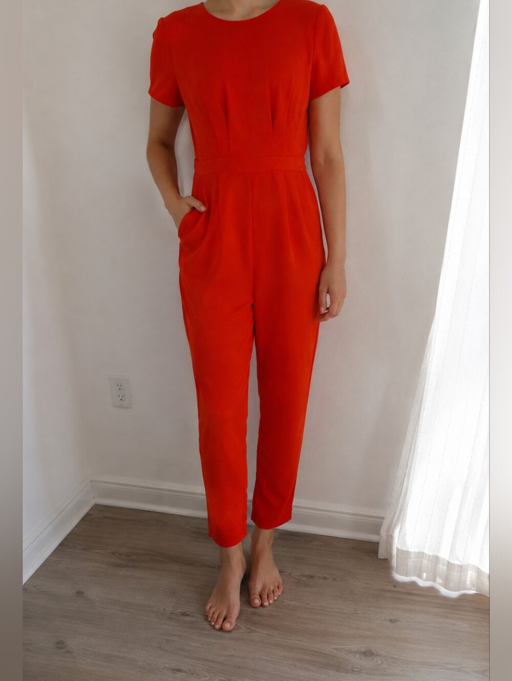 SUGAR LIPS RED JUMPSUIT SIZE SMALL
